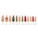 Allkem Bee Stripe Sculpted Stiletto Press on Nails - 20 pcs Nail Kit with Glue | Extra Long Stiletto | Glossy Finish - Buy Online on GoSupps.com