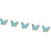 FEIlei 5Piece Colorful Metal Butterfly Nail Decoration Butterfly Charm for DIY Manicure - Buy Online on GoSupps.com