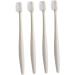 BUIFULSIC 4-Piece Children's Wooden Toothbrush Set - Eco-Friendly Soft Bristles for Gentle Cleaning (Khaki) - Buy Online on GoSupps.com