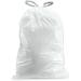 Plasticplace Custom Fit Trash Bags for simplehuman Code Q Bins - 50 Count, White Drawstring Garbage Liners - 13-17 Gallon - 25.25 x 32.75 - Buy Online on GoSupps.com