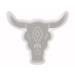Steer Bull Skull Silicone Car Freshie Mold Oven Safe Shiny Silicone Mold for Making Aroma Beads Car Freshie, Resin