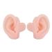 1 Pair Silicone Simulated Ear Model Flexible Soft Ear Model for Hospital Display Learning for Hearing Aids Wearing Window Display & Ear Impressions Exercise (Can Be Installed on a Dummy Head)