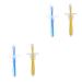 Frcolor 4 pieces of training toothbrush Beißring silicone bite toy for babies toothbrush beigebring baby toys re -born silicone toys for newborn teeth blush earth color child