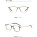 Metal Temples Square TR90 Blue Light Blocking Glasses for Men & Women | Anti-UV Ray Computer & Reading Glasses | Khaki-Green 51mm - Buy Online on GoSupps.com