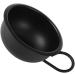 2PCS Black Makeup Mixing Bowl Set - Spa & Shaving Bowl with Handle for Facial Masks & Razor Foam - 9.2cm - Buy Online on GoSupps.com