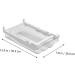 Gadpiparty Egg Storage Box Egg Holder for Fridge Drawer Food Containers Egg Container Refrigerator re-usable White 30.5X20X8.5cm - Buy Online on GoSupps.com