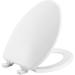 BEMIS 7300SLEC 000 Toilet Seat will Slow Close and Removes Easy for Cleaning ELONGATED White White 1 Pack Elongated Toilet Seat