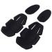 Uugood Tactical Knee & Elbow Protectors Set - Military-Grade Gear for CS Paintball Hunting & Airsoft - Black - Buy Online on GoSupps.com