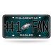 Rico Industries NFL Unisex-Adult #1 Fan Metal License Plate Tag Philadelphia Eagles 6 x 11.5" Team Color