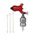 Ambition 32mm Cartridge Tattoo Grips - Adjustable Twist Handle Tubes, CNC Carved Aircraft Aluminum - 5 Piece Set in Grey for Professionals and Beginners - Buy Online on GoSupps.com