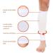 Unisex Free Size White Leg/Calf Sleeve - Comfortable Compression Support - 1 Pair for Sports & Recovery - Buy Online on GoSupps.com