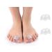 Feifanshop Gel Toe Spreader 4x Transparent Silicone Toe Extensor for Bunion Correction & Toe Alignment - Buy Online on GoSupps.com
