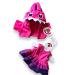 Teddy Bear Clothes Tutu Dress with Hooded Jacket Fits Build a Bear (Pink)