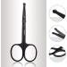 9CM Black Round Head Nose Hair Shaving Shaving Supplies and Accessories Hair Clipper Eyebrow Scissors Comb Eyelash Hair Trimmer - Buy Online on GoSupps.com