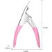 False Nail Tip Clipper Cutter Trimmer - Pink Acrylic Nail Tips Edge Cutter Tool - Buy Online on GoSupps.com
