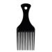 DAZISEN Afro Hair Comb - Black Plastic Wide Tooth Smooth Afro Pick Comb Detangling Hair Comb for Curly Wavy Frizzy Hair for Men and Women Black *1