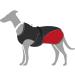 HUNTER Uppsala Cozy Dog Coat - Water-Repellent Reflective Winter Coat for Dogs | Size 40 Anthracite/Red - Shop Now! - Buy Online on GoSupps.com