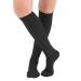 Collections Etc Men's Compression Trouser Socks Pair Moderate 15-20 mmHg Black Large - Made in The USA