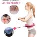 HOPECENTER Smart Weighted Hula Hoop for Adults and Children - 24 Detachable Knots - Auto-Spinning Ball - 2 in 1 Fitness & Massage Hoop - Pink - Buy Online on GoSupps.com