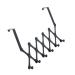 1pc Retractable Door Hook Towel Hooks Over Door Clothes Hanger Rack Metal Clothes Hanger Stretchable Clothes Hooks Over Door Rack Wall Coat Hanger Door Back Hanger Home Hook Robe
