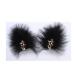 Suandsu 2 Pcs Feather Hair Clip Party Hairpins Fascinators Hair Barrettes Elegant Hair Accessory Black