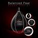 Pro Impact Leather Speed Bag | Pear Shaped for Boxing, MMA & Muay Thai Training | Doorway Hanging or Ceiling | Boxer Accuracy Workout | Punching Trainer - Black XS (5x7) - Buy Online on GoSupps.com