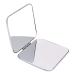 Folding Makeup Mirror Portable Stainless Steel Cosmetic Mirror Double Sided Pocket Mirror Square Hand Pocket Makeup Mirror