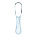 Laimoere adult tongue scraper food quality plastic double -sided oral care hygiene cleaner brush for fresh breath reusable mouth cleaning tool with non -slip handle light blue