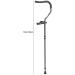 Forearm Crutches Adjustable Cane Portable Crutch Thick Aluminum Alloy Foldable with Shock Absorption Double Slip Antislip Disabled Elderly Lightweight Arm Crutch - Buy Online on GoSupps.com