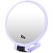Portable Travel Mirror - 5X Magnifying Folding Cosmetic Mirror - Desktop Makeup Mirror - Small Size and Delicate (Purple) - Buy Online on GoSupps.com