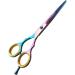 Hairdressing Scissors - Multicolor Hair Scissors Stainless Steel Barber Scissors and Razor Blade Hairdressers Scissors UK for Salons Barbers Women - Buy Online on GoSupps.com