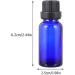 FRCOLOR 12pcs Blue Essential Oil Dropper Bottles - Refillable Cosmetic & Perfume Containers - 0.3 oz Glass Travel Bottles - Buy Online on GoSupps.com