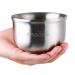 Anbbas 4.1" Shaving Bowl 3 Layers 304 Stainless Steel Heat Preservation Shaving Soap Dish for Shaving Foam Shaving Brush Razor Wet Shave