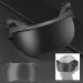 DoxiGlobal Tactical Fast Helmet Flip Goggles Airsoft Anti Fog Glasses Clear Protective Paintball Shooting Fit Rail 19-21 mm Black