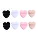 8 Pieces Powder Puff for Face Powder Soft Heart-shaped Beauty Sponges Cosmetic Puff Makeup Puff Concealer Foundation Beauty Make Up Tools