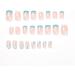 24 Pcs Press on Nails Short Length French Full Cover Nails with Lines Wave Design Reusable for Women and Girls Daily Decoration 03 - Buy Online on GoSupps.com