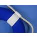 Hampton Nautical Vibrant Blue Lifering with White Bands  10" Solid Blue 10 inch - Buy Online on GoSupps.com