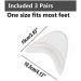 Silicone Ballet Pointe Toe Pads - 3 Pairs | Toe Cap Protector for High Heels & Ballet Shoes | Breathable White Toe Cushion Pads - Buy Online on GoSupps.com