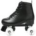 MAOWAO High Top PU Leather Women Roller Skates - Adjustable Double Row Skates for Beginners - US 6 Black Flash Wheel - Includes Carry Bag - Buy Online on GoSupps.com