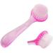 Manual Facial Cleansing Brushes Facial Brush Manual Face Cleansing Brush Superfine Synthetic Hair Brush Handheld Silicon Brush Pink - Buy Online on GoSupps.com