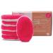 Washable Washable Slip & Cleaning Pads reusable deep cleaning cleaning only with water skin-friendly hypoallergenic Supersoft "Pink Edition" 6 Set 6 pieces (1 Pack) Pink