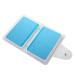 Yililay Nail Art Hot Stamping Plate Holder Nail Art Card Case Nail Art Printing Template Silver Storage Box