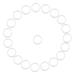 20 PCS Safe Pacifier Holder O Rings Soother Dummy Accessories Chain Clips Adapter Holder for Baby (White)