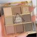 PICKX 9 Colors Glitter Eyeshadow Makeup Palette Matte High Pigmented Colorful Creamy Texture Eye Shadow Powder Natural Waterproof Long Lasting Eyeshadow Powder Cosmetics (pink grey) - Buy Online on GoSupps.com