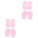 Healeved 4 Pairs Moisturizing Socks Women s Socks Moisturizing Gloves Women Socks Moisture Gloves Moisturising Socks and Gloves Hand Mask Foot Mask Spa Socks Essential Oil Women's Mittens
