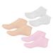 MERRYHAPY 3 Pairs Moisturizing Socks Hydrating Lotion Ladies Socks Feet Lotion Heel Socks Moisturizing Gel Socks Spa Gel Socks Foot Care for Dry Cracked Feet Spa Socks for Women Foot Mask