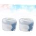 Zerodeko 6-Piece Mini Ceramic Storage Set Blue Round Toothpaste Pot & Washbasin Organizer for Travel & Worktops - Buy Online on GoSupps.com