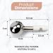 Daily Brand Stainless Steel Ice Globes for Face, Neck, and Eyes - Reduce Dark Circles, Anti-Aging, and Tighten Skin - Buy Online on GoSupps.com
