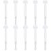 Uspeedy- 100pcs Dip Powder Replacement Liquid Brush Nail Polish Replacement Brush Nail Dipping Powder Liquid Brushes Set(White)