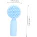 POPETPOP Silicone Face Brush Facial Exfoliator Scrubber Facial Bridges Exfoliating Facial Brush Pore Scrubber Face Scrubbers Exfoliating Face Scrubber Miss Manual Silica Gel Scrub Brush 11x5cm Sky-blue - Buy Online on GoSupps.com